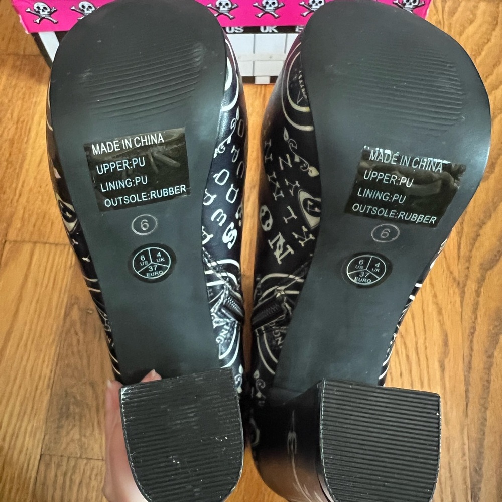 NIB Too Fast Super Rare! Ouija Pentagram Boots - Picture 7 of 9